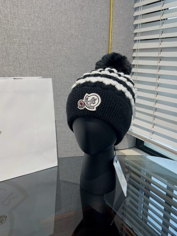 MCL Grenoble Wool Beanie Black/White – Cappello