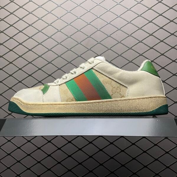 GG Screener Beige/Green - Sneakers