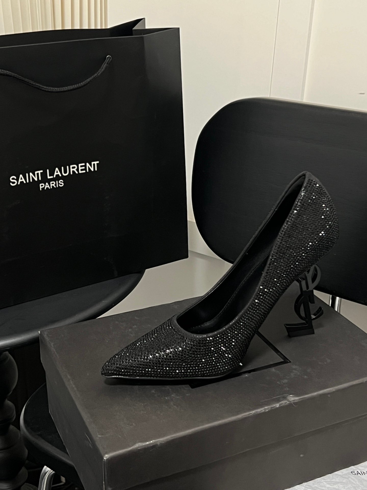 YSL Opyum Pumps Black Crystal - Heels - Image 6