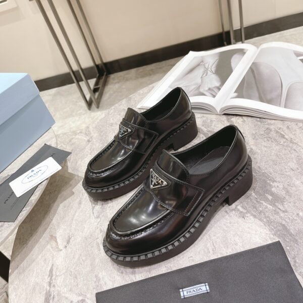 PR Brushed Leather Loafers - Shoes