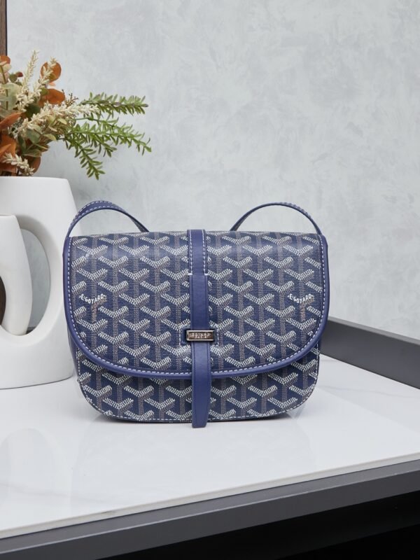 GYD Belvédère 2 Small Blue GYDine Canvas – Borsa
