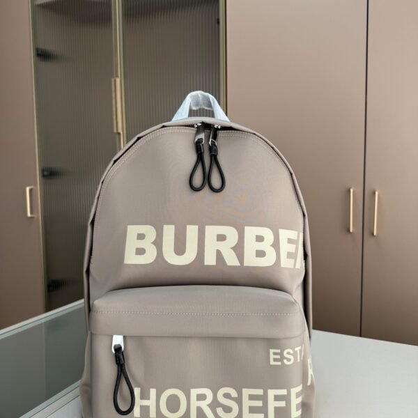BBR Horseferry Print Beige/Black - Backpack