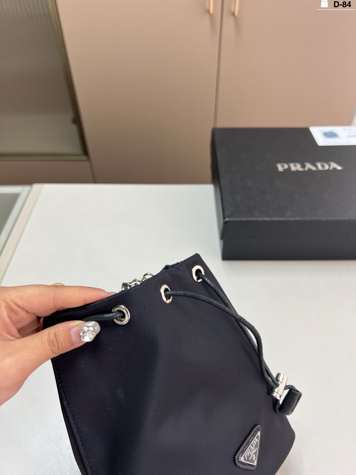 PR Nylon Mini Bag Black Nylon - Bag - Image 7