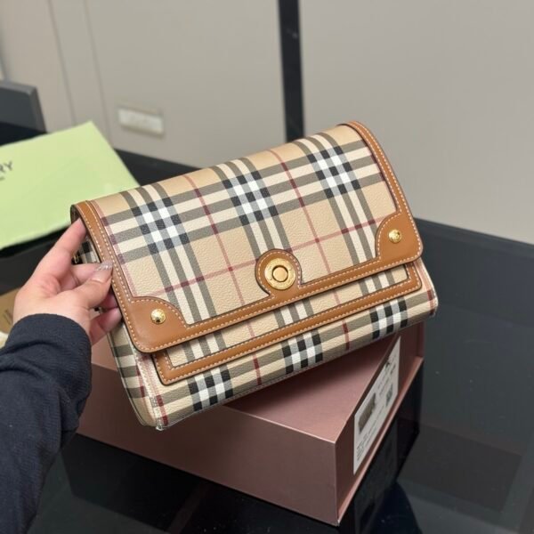 BBR Vintage Check and Leather Note - Bag
