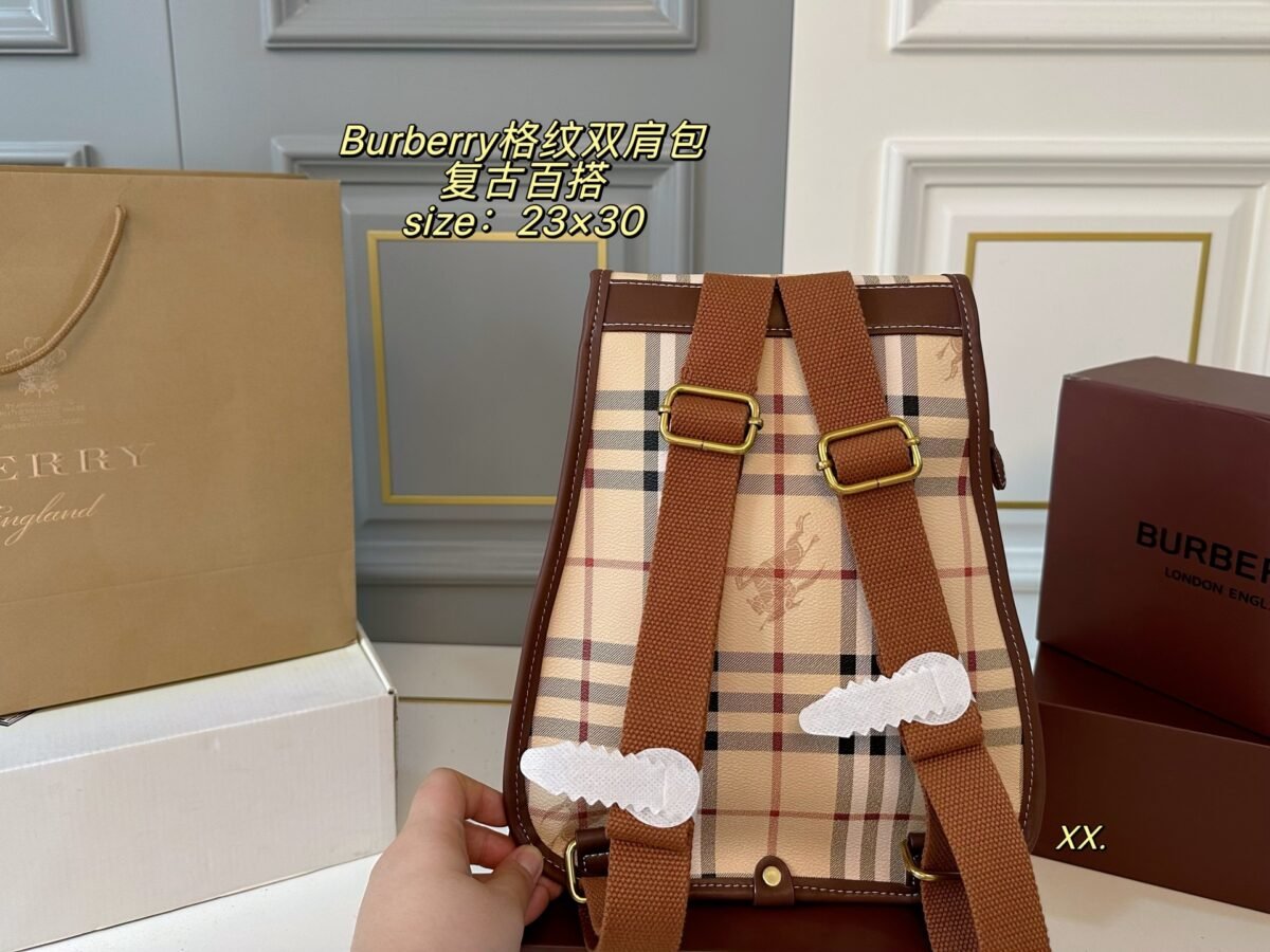 BBR Vintage Check Backpack – Bag — 5