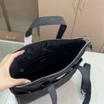 PR Saffiano Leather Briefcase Black Nylon – Bag