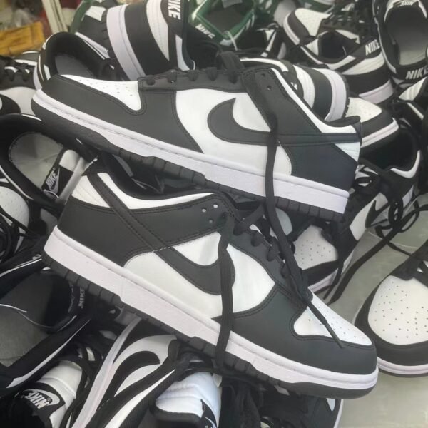 NK Dunk Low Retro Panda Black/White - Sneakers