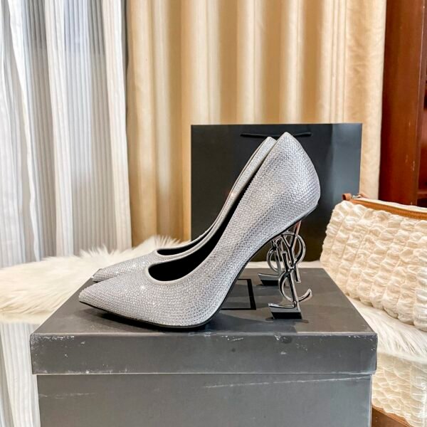 YSL Opyum Pumps Silver - Heels