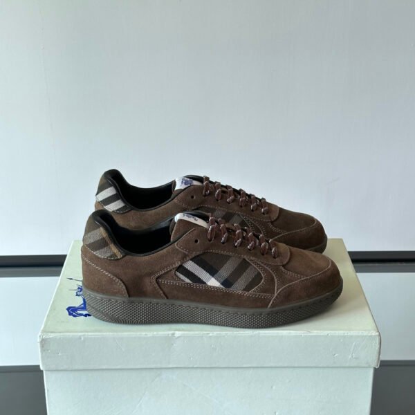 BBR Vintage Check Sneakers Brown Suede - Sneakers