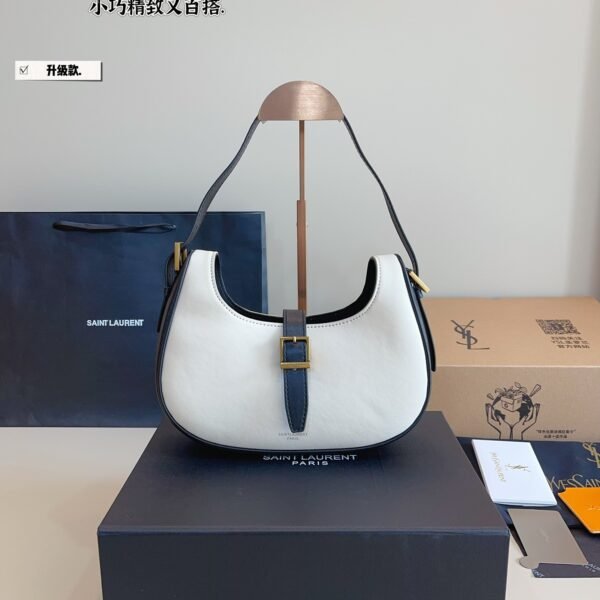 YSL Le 5 à 7 Hobo White Leather - Bag