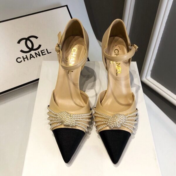 CC Pearl Embellished Slingback Pumps - Heels