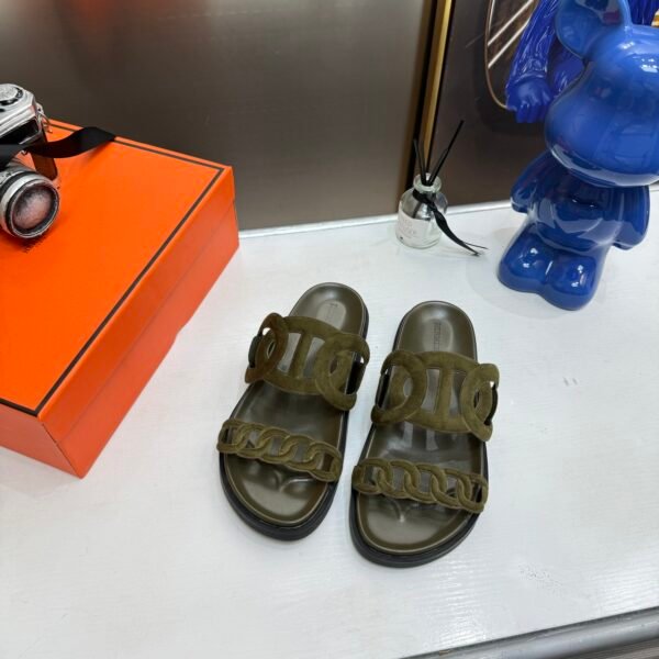 HM Chypre Green Suede - Sandals
