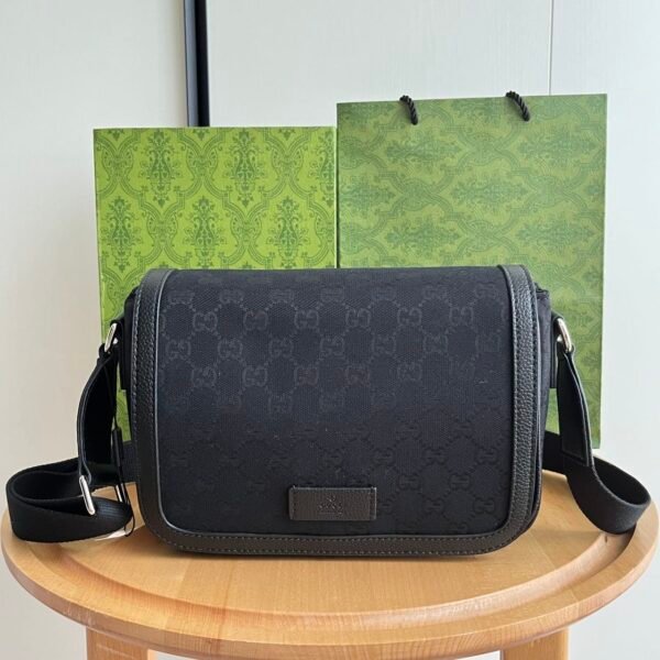 GG Messenger Bag Black GG Supreme Canvas - Bag