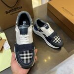 BBR Arthur Check Black/White Check – Sneakers – Red