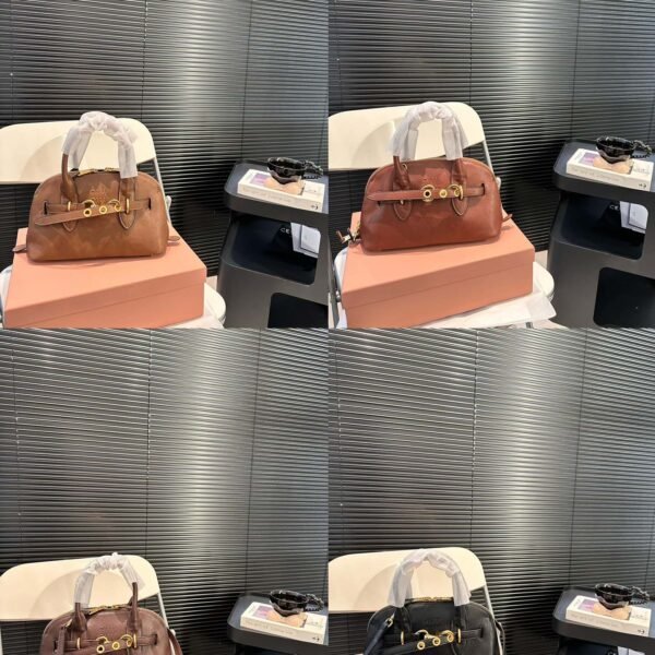 MIU Wander Matelassé Brown Leather - Bag