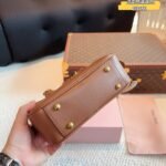 MIU Bowling Bag Brown/Black Leather – Bag
