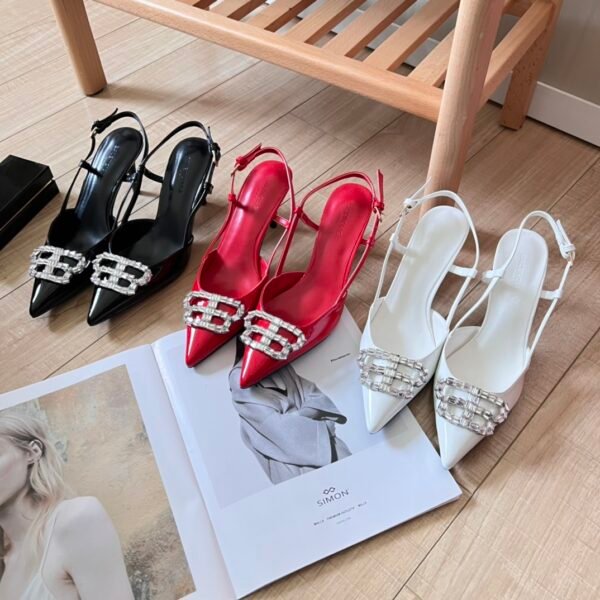 BAL Embellished Slingback Pumps - Heels