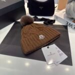 MCL Pom Pom Beanie Brown Wool – Hat