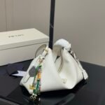 PR Cleo Triangle Black, Brown, White Leather – Borsa