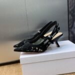 CD J'ACD Slingback Pump Black Lace – Scarpe con tacco – Rosso