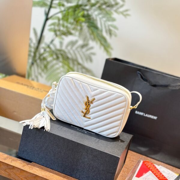 YSL Lou Camera Bag Black Leather - Bag