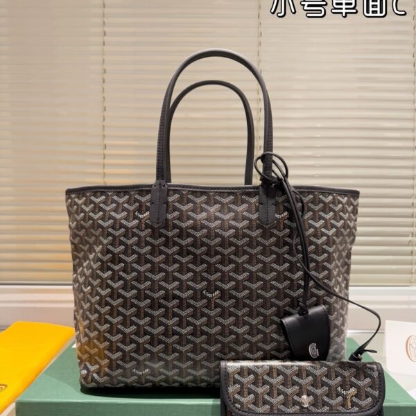 GYD Saint Louis PM Black GYDine Canvas - Bag