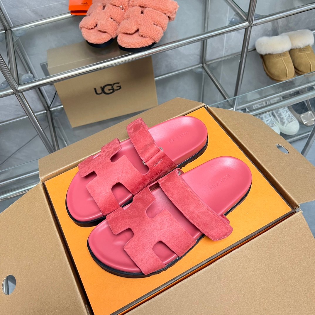HM Oran Sandals Pink Suede - Sandals - Image 3