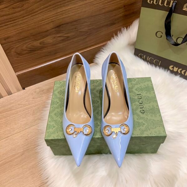 GG Studded Horsebit High Heel - Heels