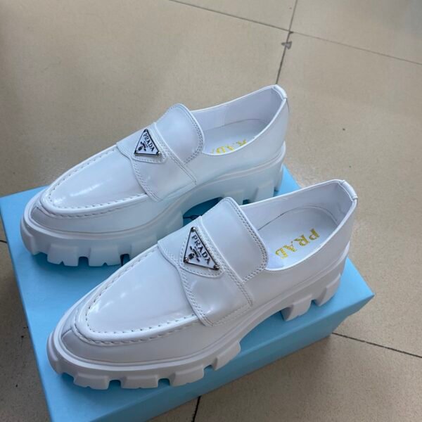 PR Monolith Loafers White Leather - Shoes