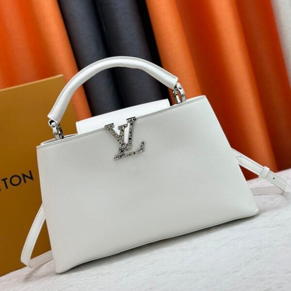 LV Capucines MM White Leather - Bag