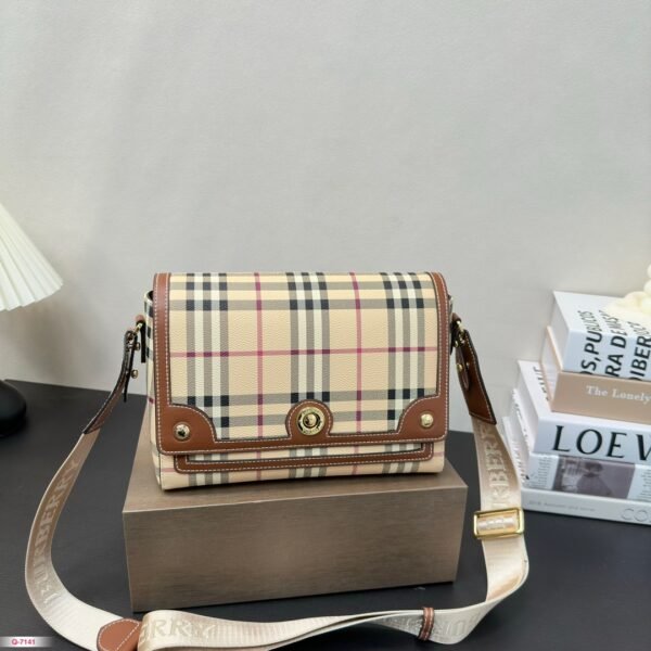BBR Vintage Check and Leather Note - Bag