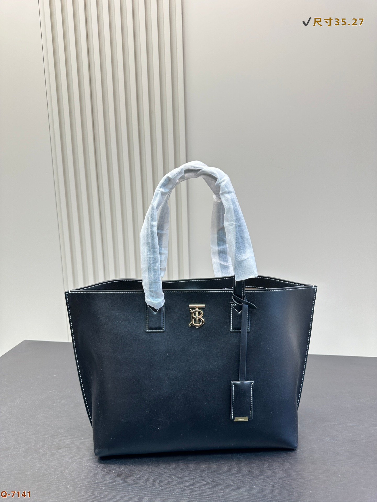 BBR Title Vintage Check Black/Tan Leather - Bag - Image 2