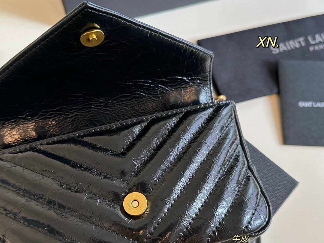 YSL College Mini Black Leather - Bag - Image 7