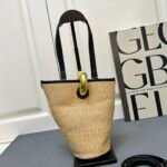 LW Font Tote Raffia and Leather – Bag