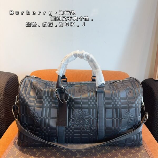 BBR Check Equestrian Knight Embossed Duffle - Bag