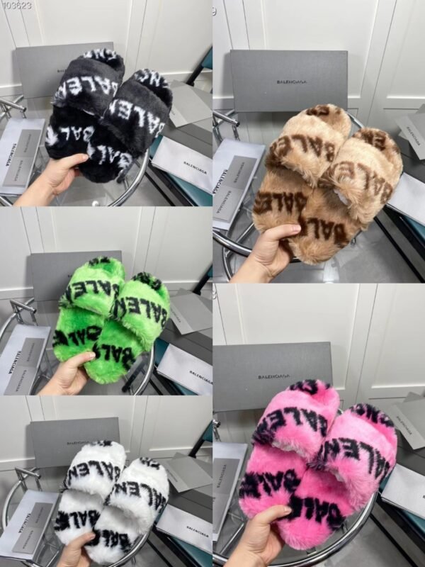 BAL Fluffy Slippers Various Colors – Slides