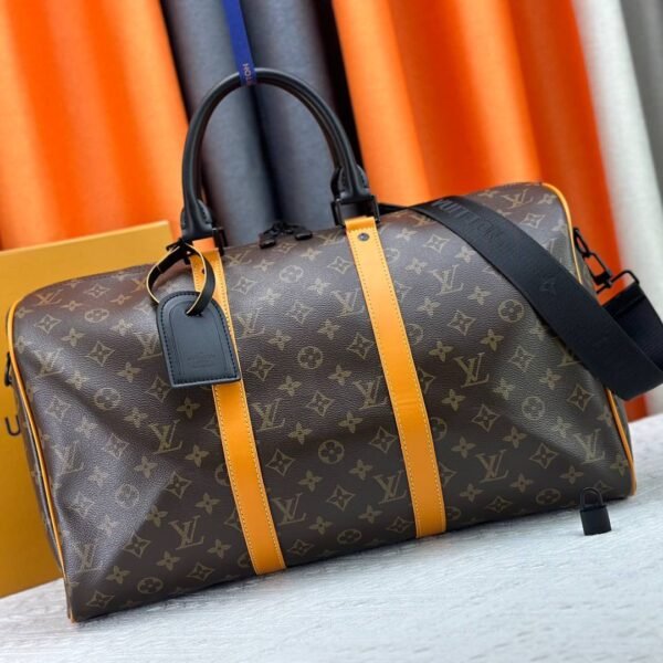 LV Keepall Bandoulière 45 Monogram Macassar - Bag