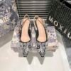 CD J'ACD Slingback Pump Black Embroidered - Heels