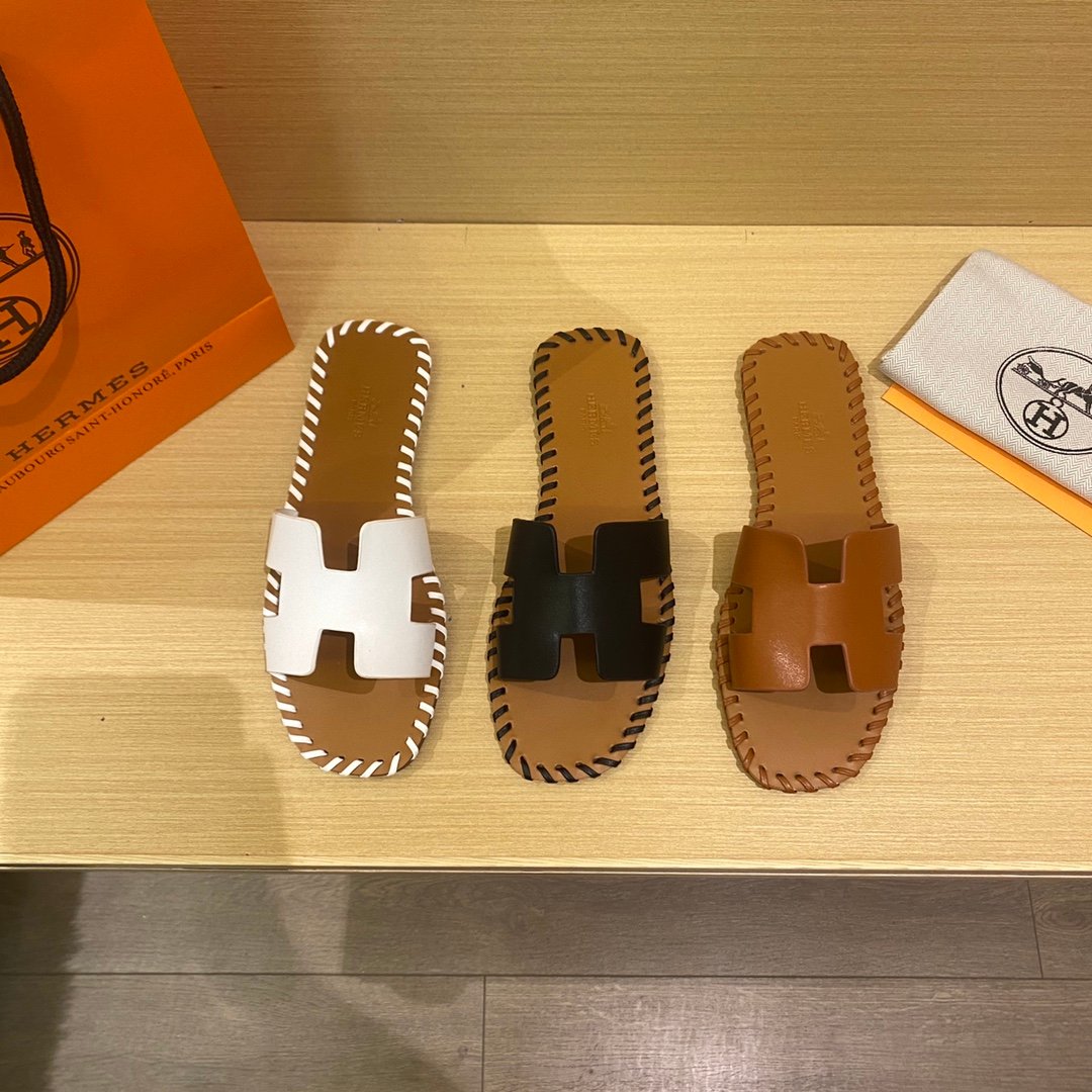 HM Oran Sandals White Leather - Sandals - Image 9