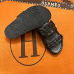 HM Chypre Black Leather – Slide