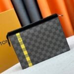 LV Toiletry Pouch 26 Damier Graphite – Bag – Tan