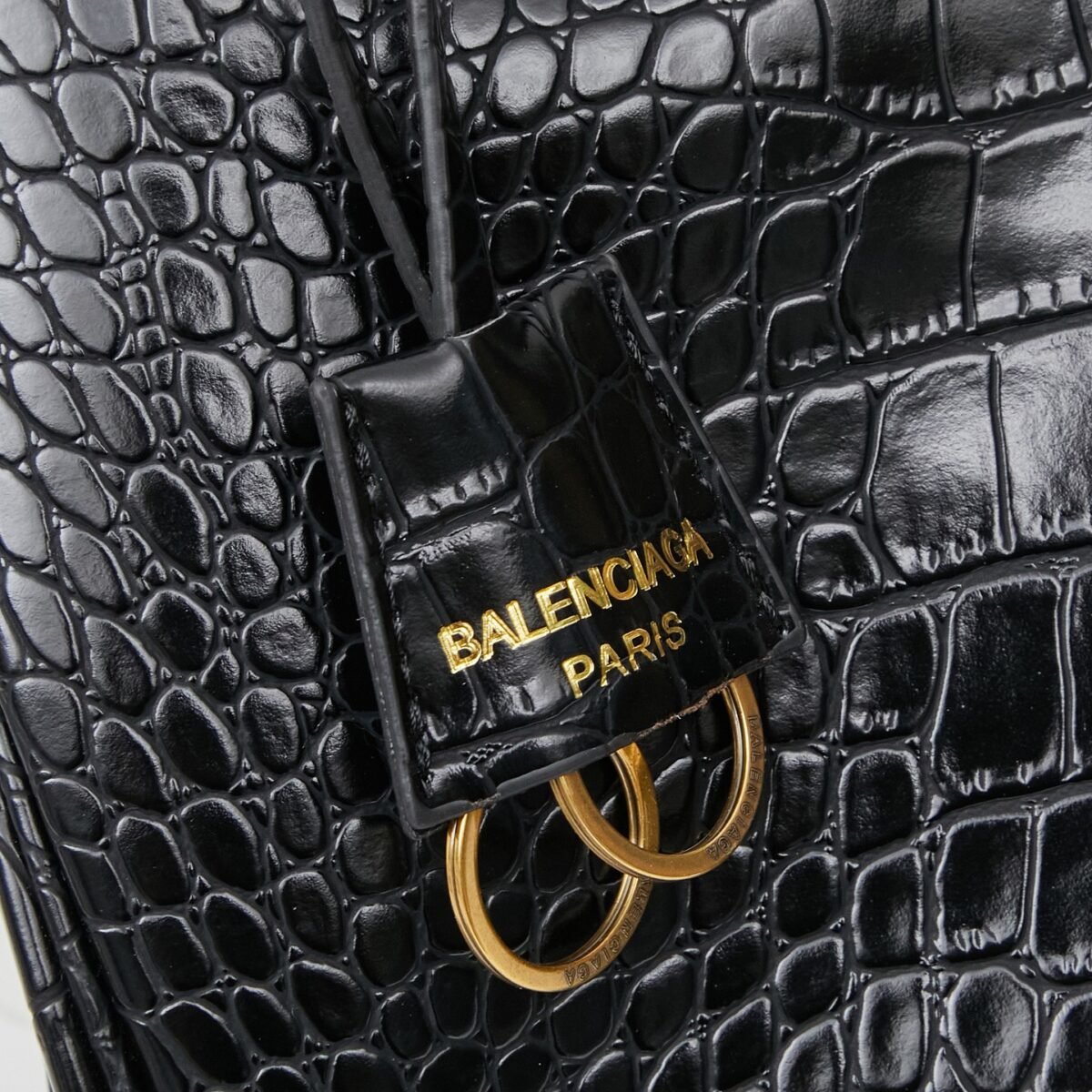 BAL Motorcycle Bag Large Crocodile Print — 5