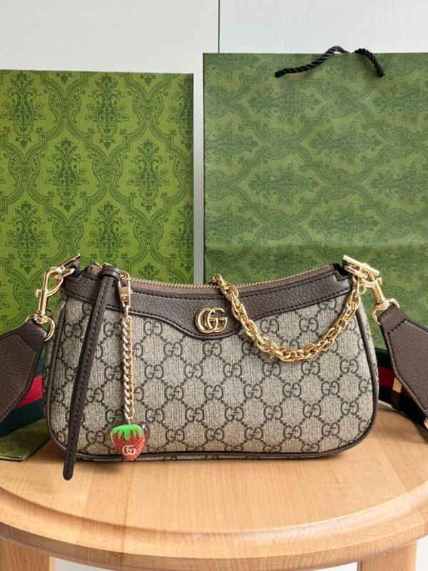 GG Ophidia GG Mini Bag – Tasche – Braun