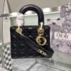 CD Lady CD Mini Black Cannage Leather - Bag