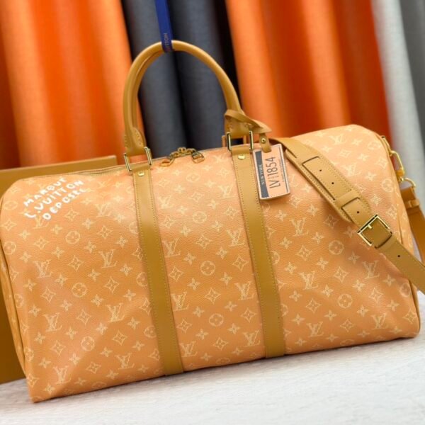 LV Keepall Bandoulière 50 Monogram Sunset Khaki - Bag