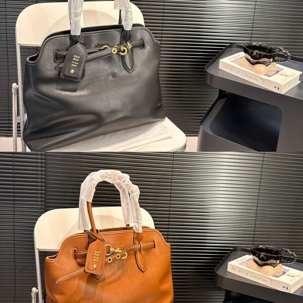 MIU Madras Black/Brown Leather - Bag