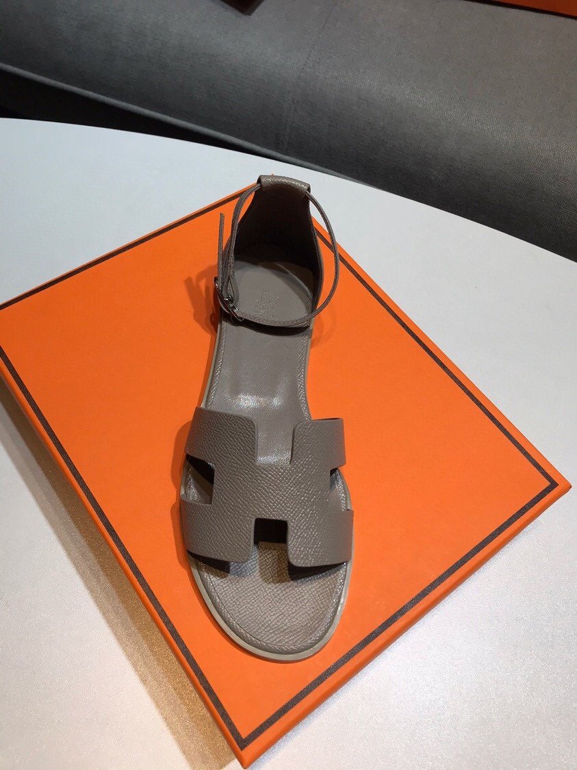 HM Oran Sandals Etoupe Leather - Sandals - Image 3