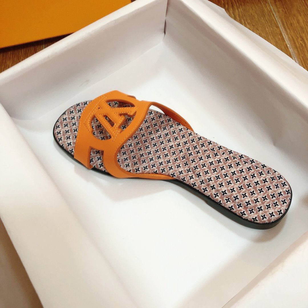 LV Paseo Flat Comfort Sandal Orange - Sandals - Image 4