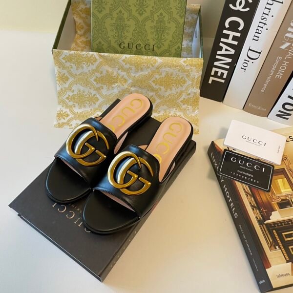 GG Double G Slide Sandals - Slides