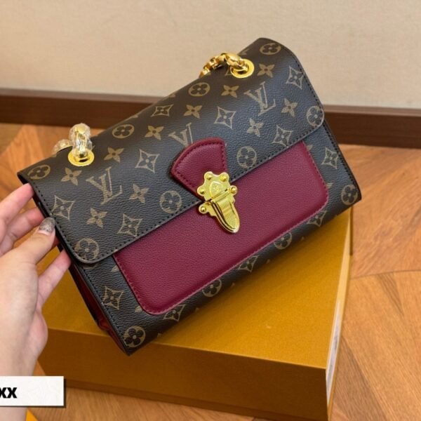 LV Victoire Monogram and Burgundy Leather - Bag